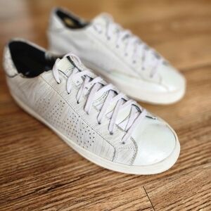 Size 7.5 - Women's P448 Low Top White Sneakers EU 38